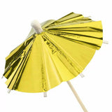 Load image into Gallery viewer, 10 Pack Gold Foil Umbrella Picks

