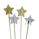 Load image into Gallery viewer, 12 Pack Gold &amp; Silver Star Picks - 21cm
