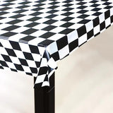 Load image into Gallery viewer, Black &amp; White Checkered Tablecloth
