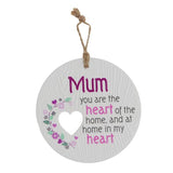 Load image into Gallery viewer, Ceramic Piece Of My Heart Mum Hanging Plaque
