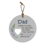 Load image into Gallery viewer, Ceramic Piece Of My Heart Dad Hanging Plaque
