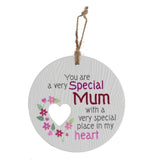 Load image into Gallery viewer, Ceramic Piece Of My Heart Special Mum Hanging Plaque
