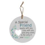 Load image into Gallery viewer, Ceramic Piece Of My Heart Special Friend Hanging Plaque
