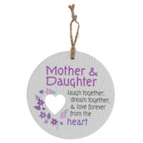 Load image into Gallery viewer, Ceramic Piece Of My Heart Mother &amp; Daughter Hanging Plaque
