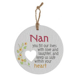 Load image into Gallery viewer, Ceramic Piece Of My Heart Nan Hanging Plaque
