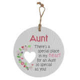 Load image into Gallery viewer, Ceramic Piece Of My Heart Aunt Hanging Plaque
