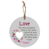 Load image into Gallery viewer, Ceramic Piece Of My Heart Love Hanging Plaque
