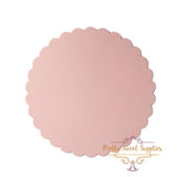 Load image into Gallery viewer, Pastel Pink Scalloped Cake Board - 25cm

