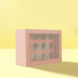 Load image into Gallery viewer, Pastel Pink 12 Holes Papyrus Scalloped Tall Cupcake Box
