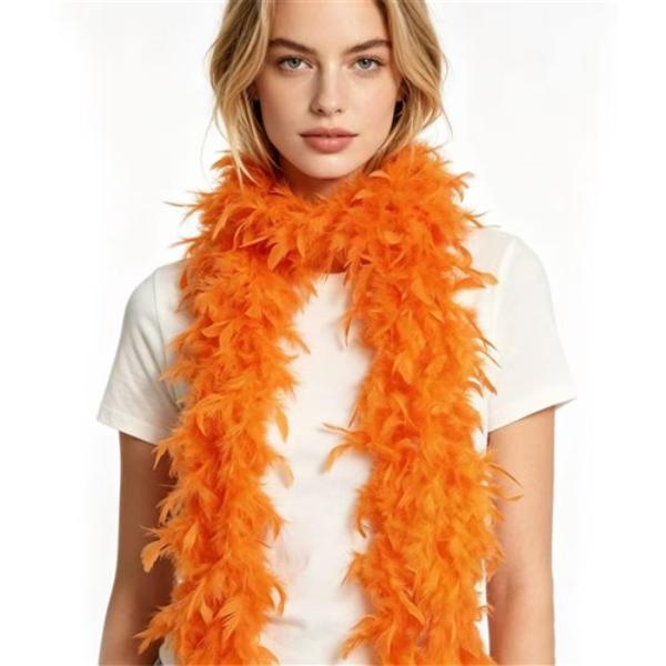 Orange Feather Boa