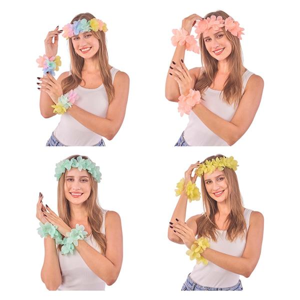 3 Pack Pastel Head Lei & Wristlet