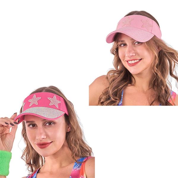 Rhinestone Sun Visor