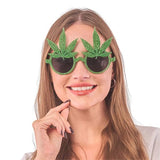 Load image into Gallery viewer, Marijuana Glittered Party Glasses
