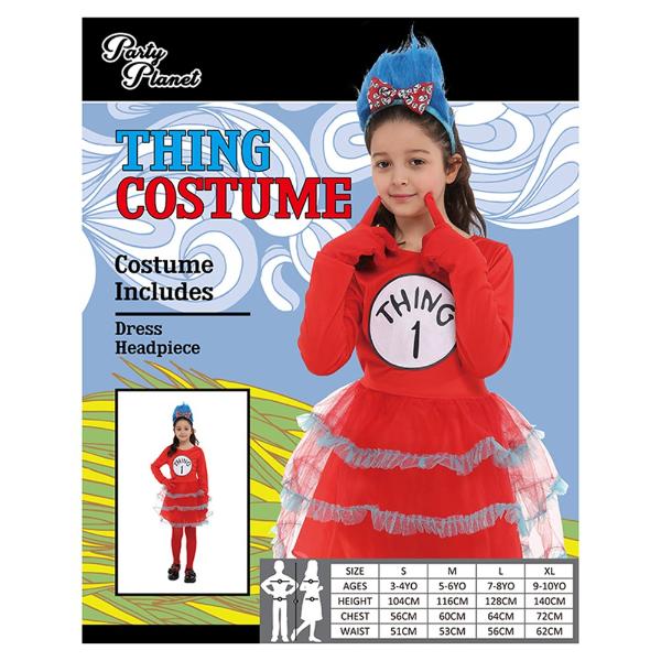 Dr Seuss Girls Costume - Medium