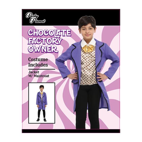 Chocolate Factory Owner Boys Costume - 7 - 8 Years