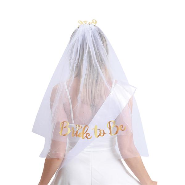 Champagne Bride To Be Veil