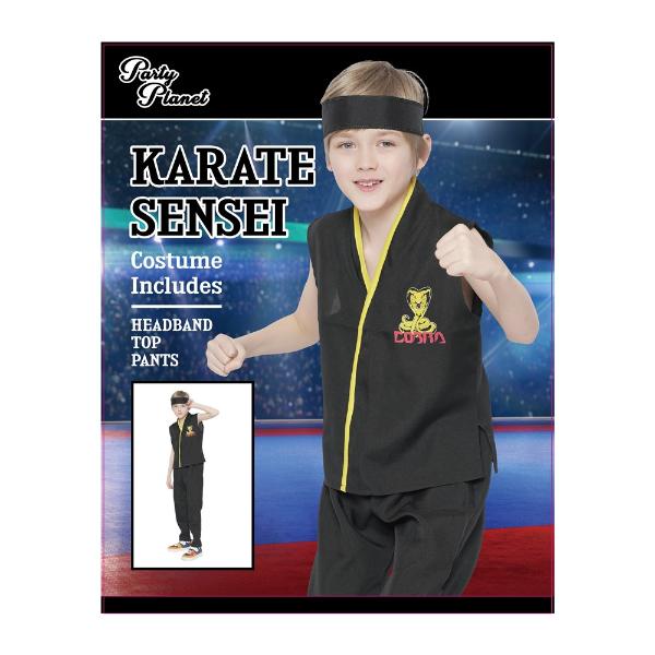 Karate Sensei Boys Costume - 11 - 12 Years