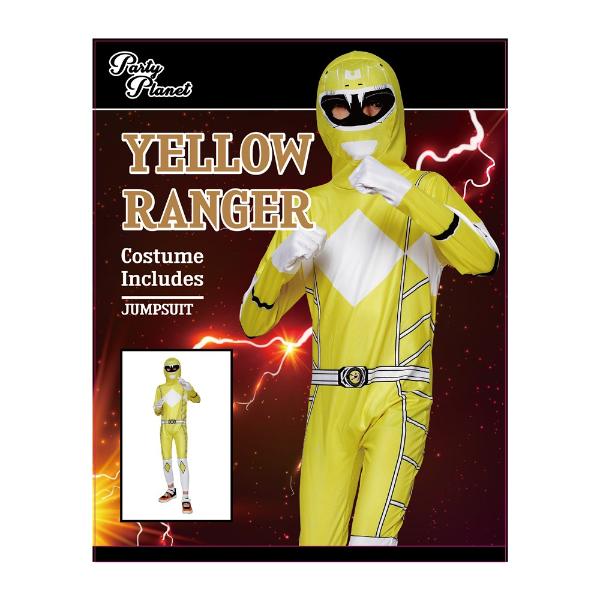 Yellow Ranger Boys Costume - 7 - 8 Years