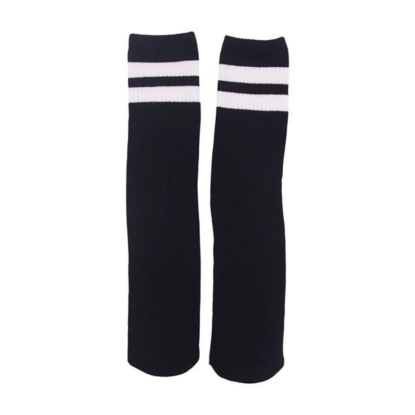 Black Stripe Knee High Socks - 40cm