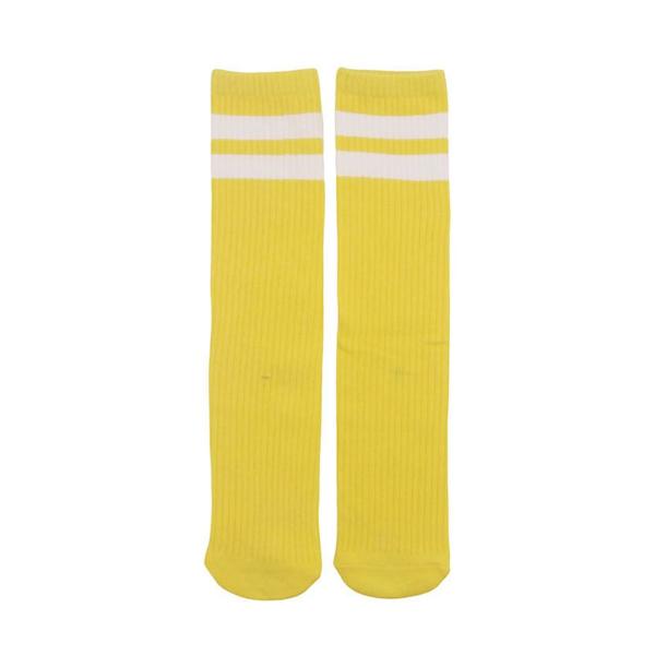 Yellow Stripe Knee High Socks - 40cm