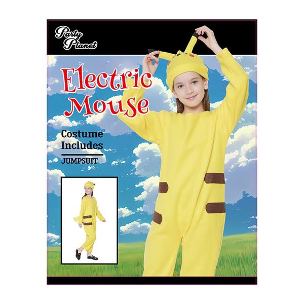 Electric Mouse Girls Costume - 9 - 10 Years