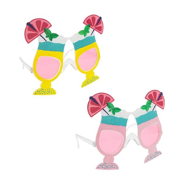 Pink & Yellow Cocktail Party Glasses