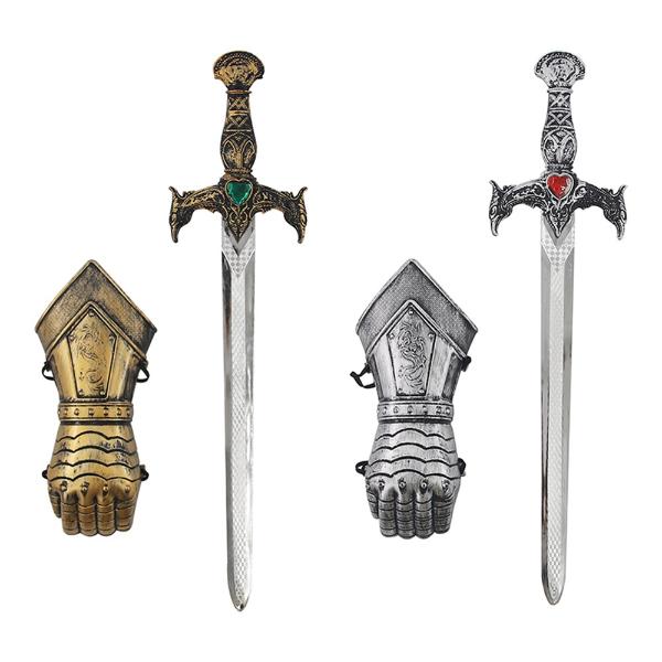 2 Pack Gauntlet & Sword Set