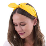 Load image into Gallery viewer, Yellow Retro Printed Headband
