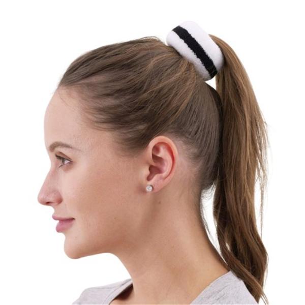 2 Pack White Stripe Hair Band