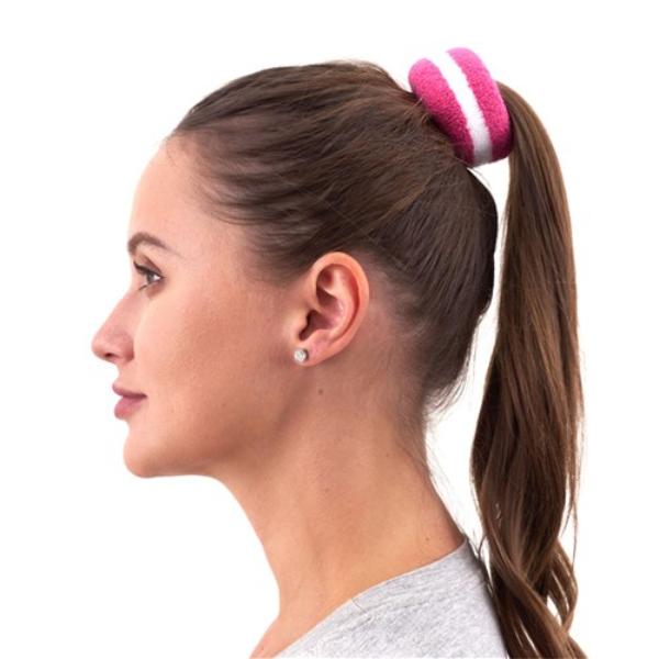 2 Pack Pink Stripe Hair Band