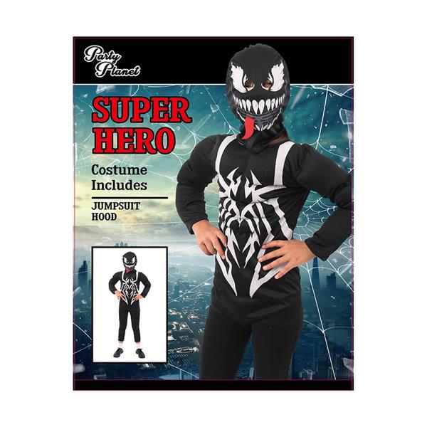 Super Hero Venom Boys Costume - 7 - 8 Years