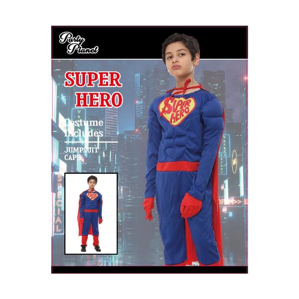 Super Hero Boy Costume - 7 - 8 Years