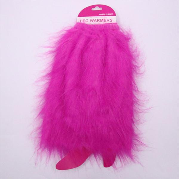 Pink Plush Leg Warmers