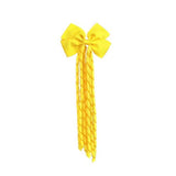 Load image into Gallery viewer, Yellow Bow Hair Clip With Tassels
