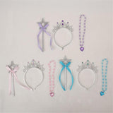 Load image into Gallery viewer, 3 Pack Princess Tiara Wand &amp; Necklace
