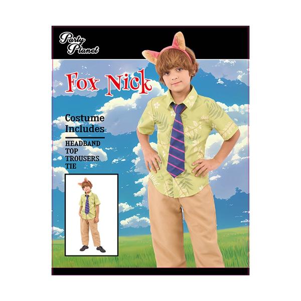 Fox Nick Wild Boy Costume - 7 - 8 Years