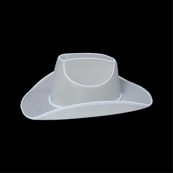 White Light Up Cowgirl Hat