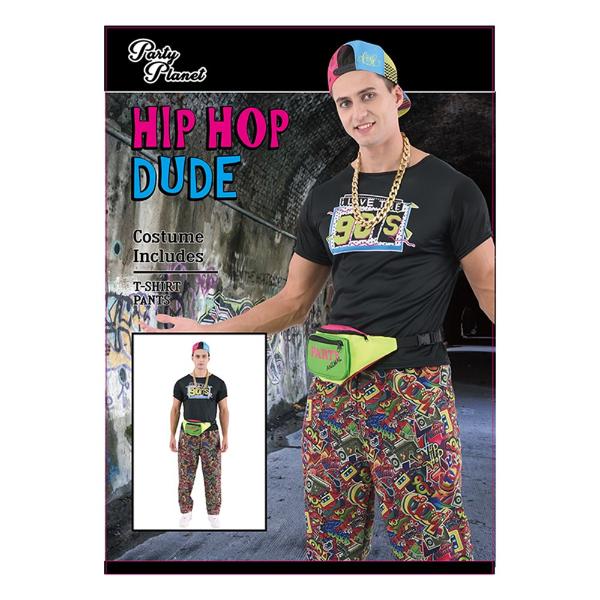 90s Hip Hop Men Costume - X Large