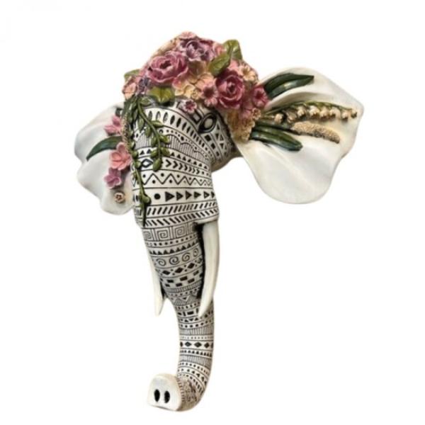 Resin Wall Hanging Elephant - 38cm