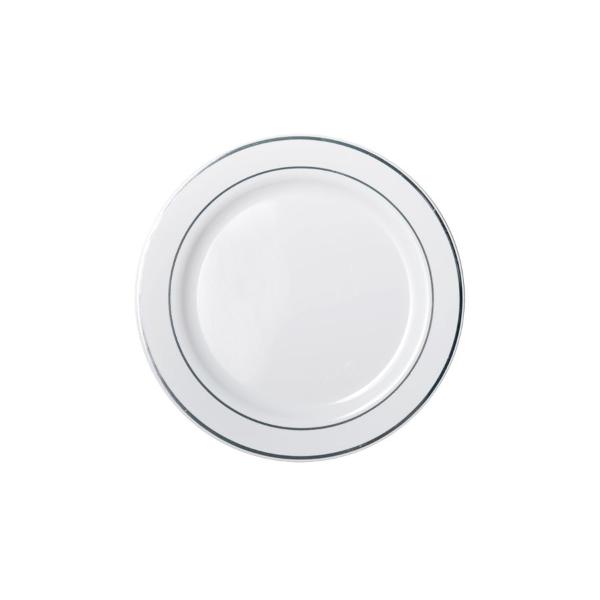 6 Pack SIlver Lining Heavy Duty Dinner Plate - 26cm