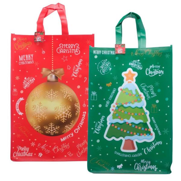 Large Reusable Christmas Gift Bag - 60cm x 40cm x 16cm