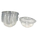Load image into Gallery viewer, 12 Pack Clear Bowls With Lids - 12oz
