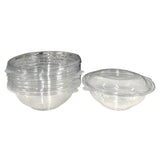 Load image into Gallery viewer, 12 Pack Clear Bowls With Lids - 24oz
