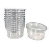 Load image into Gallery viewer, 12 Pack Clear Cups With Lids - 12oz
