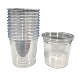 Load image into Gallery viewer, 12 Pack Clear Cups With Lids - 24oz

