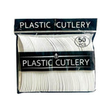 Load image into Gallery viewer, 50 Pack White Plastic Forks
