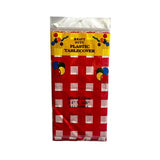 Load image into Gallery viewer, Red Checked Plastic Table Cover - 137cm x 274cm
