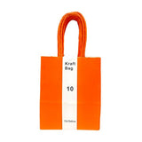 Load image into Gallery viewer, 10 Pack Orange Kraft Bag - 12cm x 15cm x 6cm
