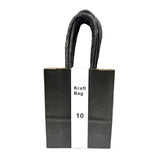Load image into Gallery viewer, 10 Pack Black Kraft Bag - 12cm x 15cm x 6cm
