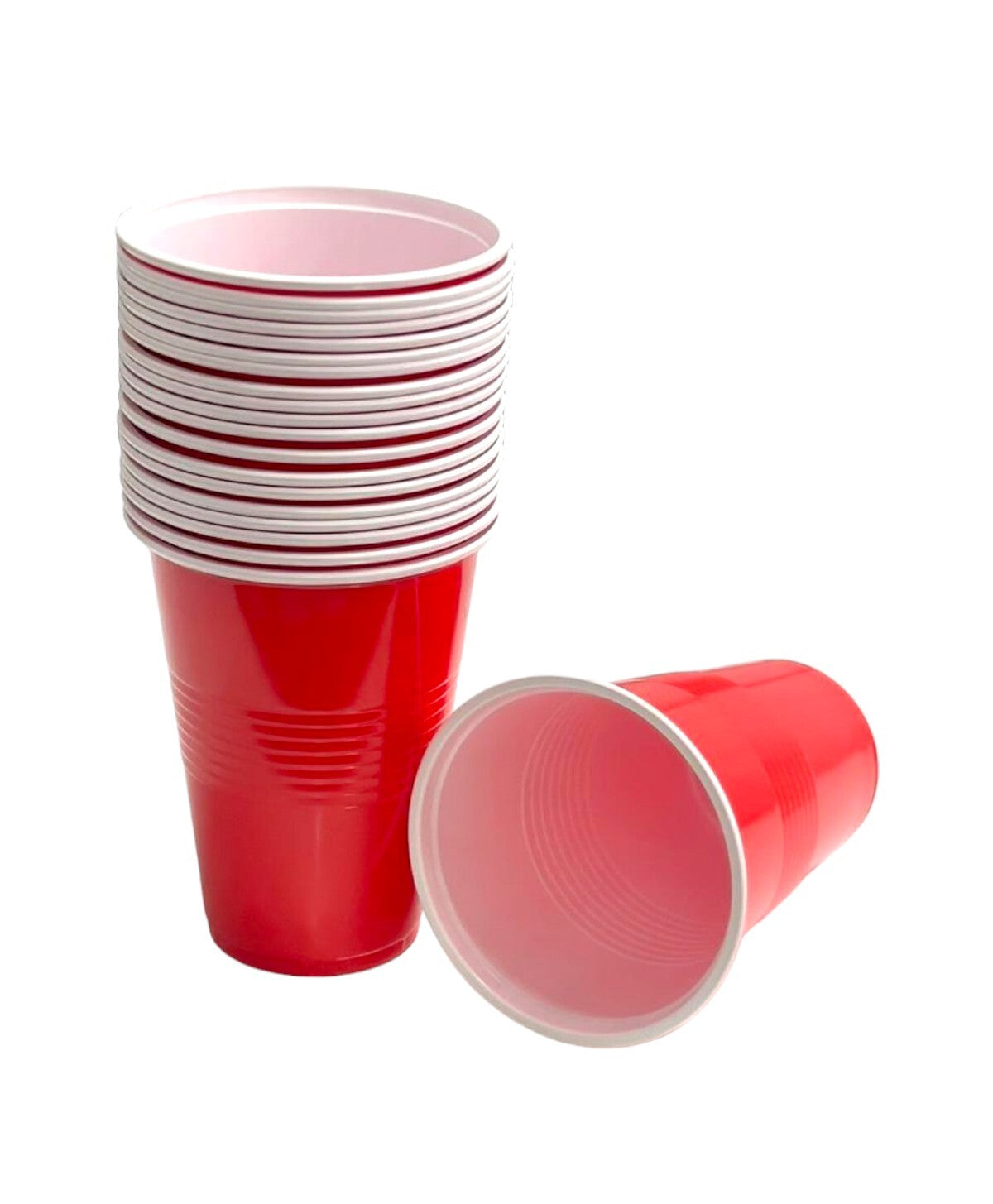 20 Pack Red & White Cup - 500ml